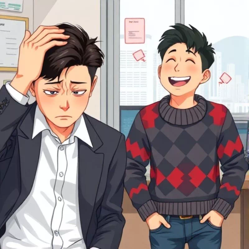 답답한 직장인과 대비되는, 눈치없는사람 대처법이 필요한 상황