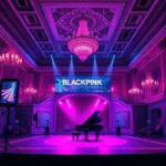 블랙핑크 브랜딩 설계법 3가지 블랙핑크 브랜딩 분석을 위한 가상 무대 이미지: 쇼팽의 살롱과 현대 콘서트홀 융합