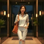 회식 2차 거부: 직장인 매너 성공 3단계 회식 2차 거부 후 홀가분하고 만족스러운 표정으로 정시 퇴근하는 직장인