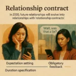 밥 한번 먹자는 빈말에 언제까지 기다려야 하나요? "밥 한번 먹자 빈말"을 하는 상사와 기다리는 신입사원의 세대 갈등 및 기대와 실망을 대조적으로 보여주는 일러스트