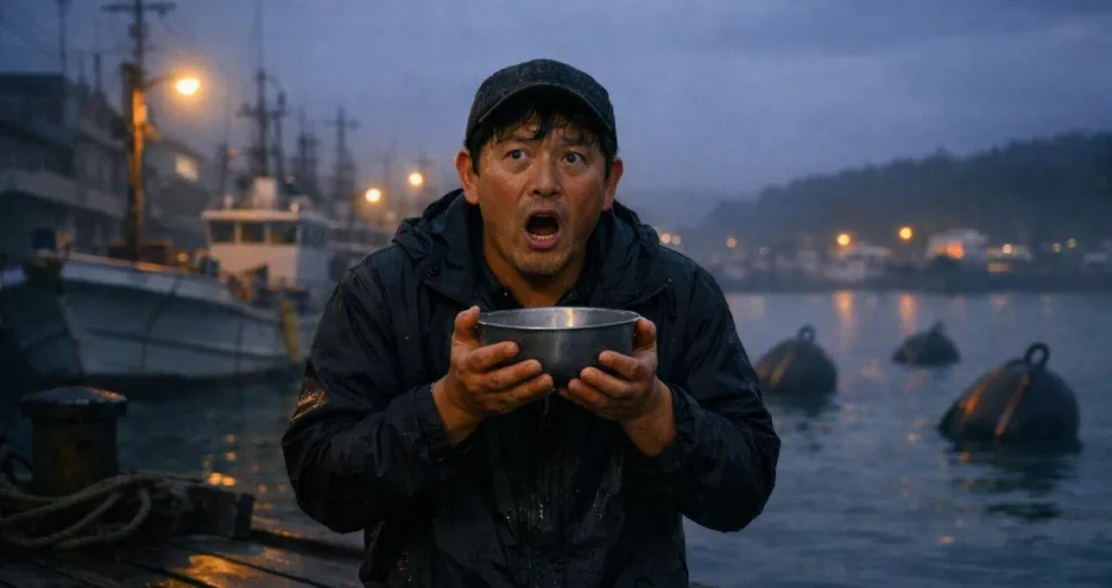 만약 바닷물의 소금기가 모두 사라진다면 - 새벽 부두에서 바닷물을 퍼 마시며 이상함을 감지한 어부